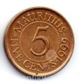 Маврикий---5 центов 1999г.