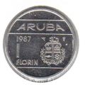 Аруба---1 флорин 1987г.
