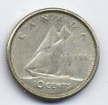 Канада---10 центов 1962г.