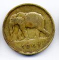 Бельгийское Конго---2 франка 1947г.